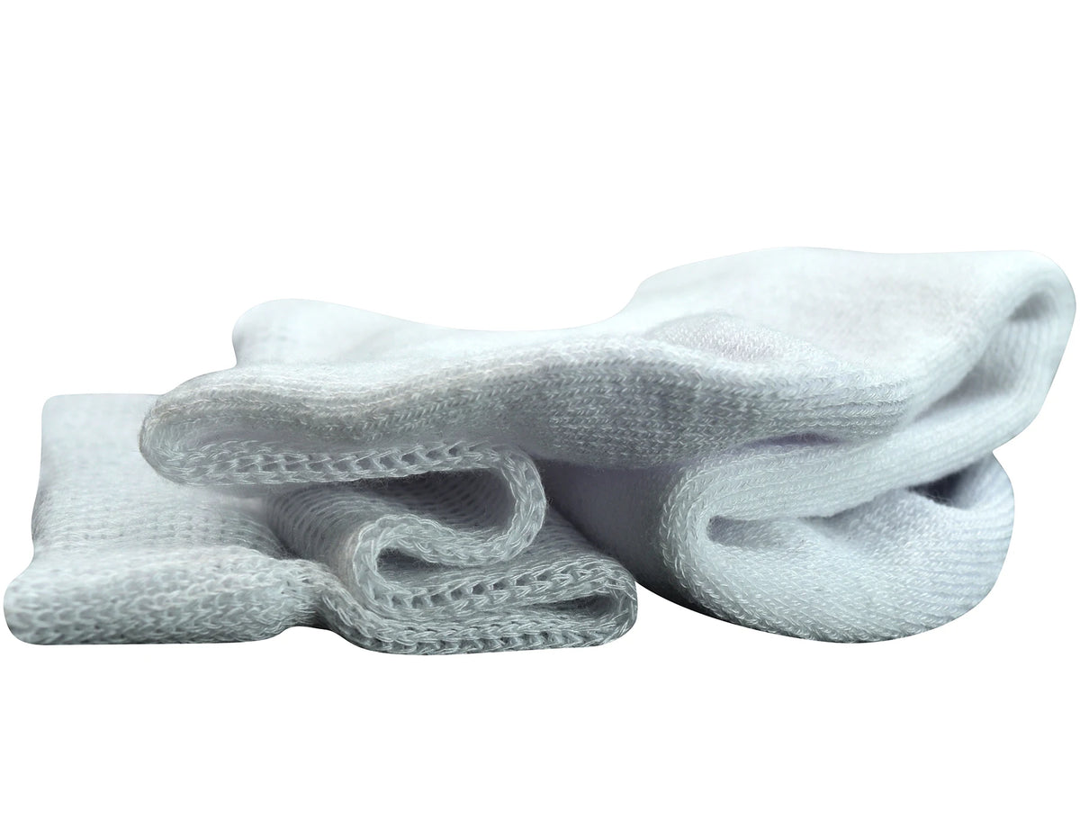 Men's 4 Pairs Bamboo Diabetic Crew Socks with Seamless Toe and Cushion Sole