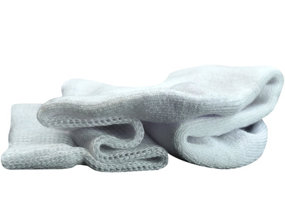 Men's 4 Pairs Bamboo Diabetic Crew Socks with Seamless Toe and Cushion Sole