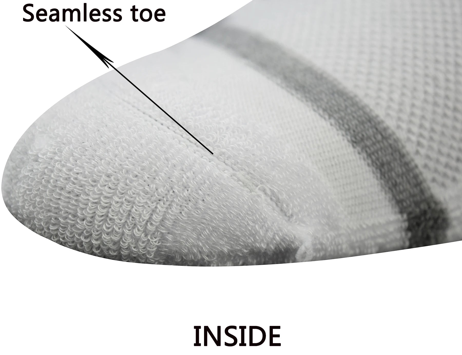 Men's 4 Pairs Bamboo Diabetic Crew Socks with Seamless Toe and Cushion Sole