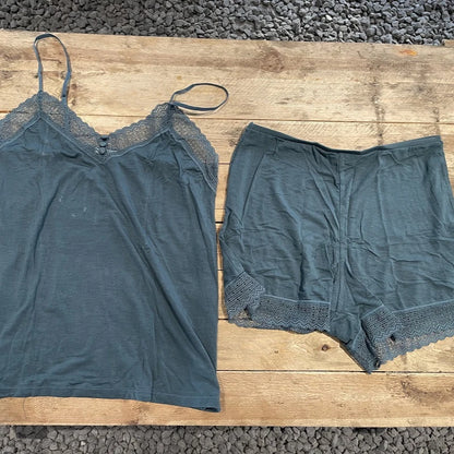 Summer Thin Suspender Pajamas Shorts Vest Lace Sexy Two-piece Suit Pajama Sets Women