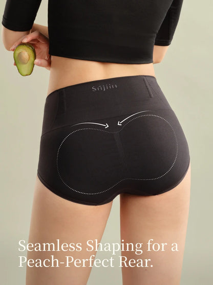 SUJIIN 2pcs/Lot Women's Seamless Underwear Mid Waist No Show Panties Female Simple Solid Breathable High Elasticity Briefs XN025