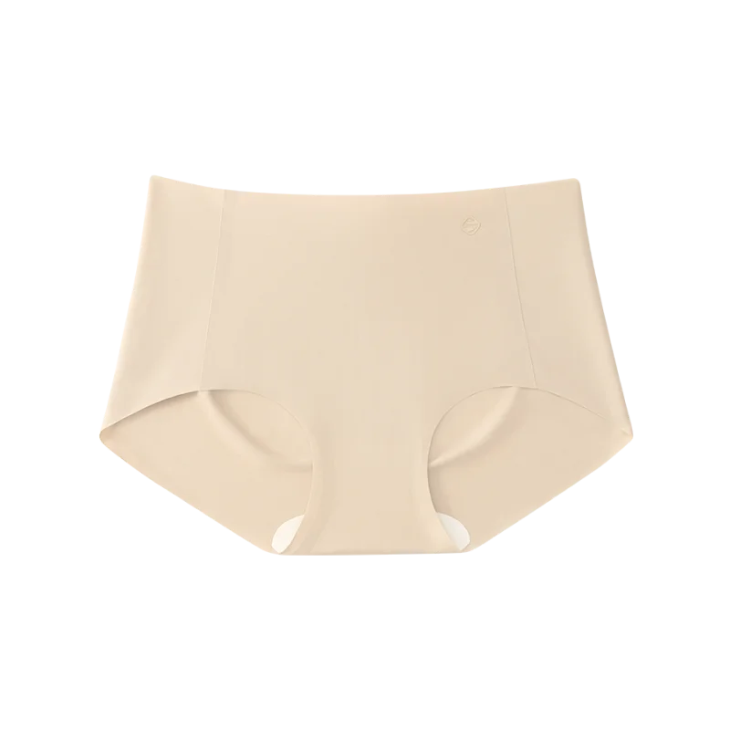 SUJIIN Women's No Show Panties Mid Waist Invisible Breathable Comfortable Panty Seamless Women Underwear 3 Pack N190