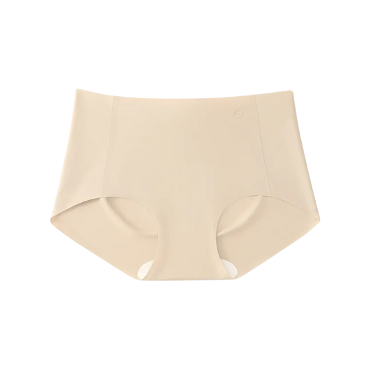 SUJIIN Women's No Show Panties Mid Waist Invisible Breathable Comfortable Panty Seamless Women Underwear 3 Pack N190