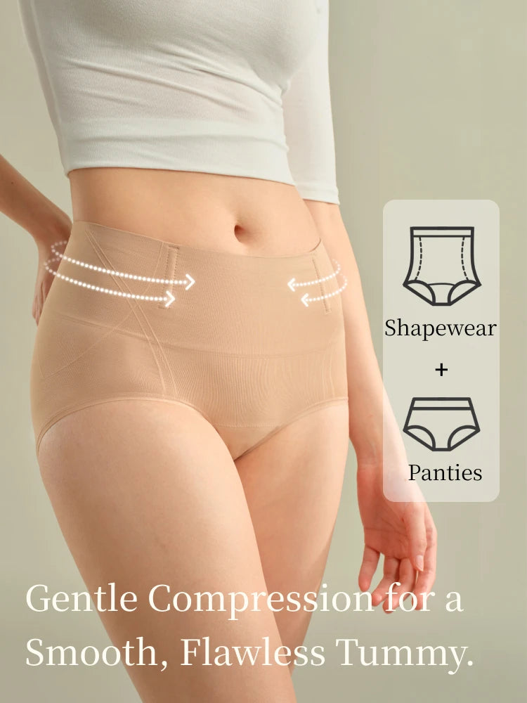 SUJIIN 2pcs/Lot Women's Seamless Underwear Mid Waist No Show Panties Female Simple Solid Breathable High Elasticity Briefs XN025