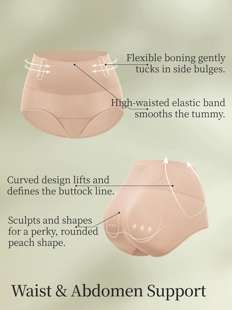 SUJIIN 2pcs/Lot Women's Seamless Underwear Mid Waist No Show Panties Female Simple Solid Breathable High Elasticity Briefs XN025