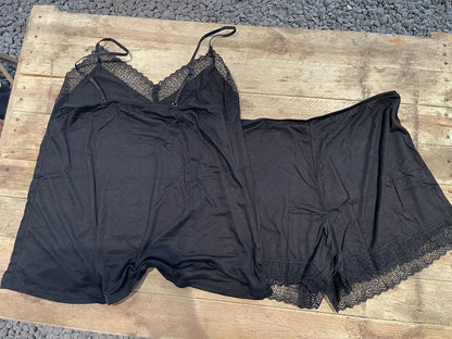 Summer Thin Suspender Pajamas Shorts Vest Lace Sexy Two-piece Suit Pajama Sets Women