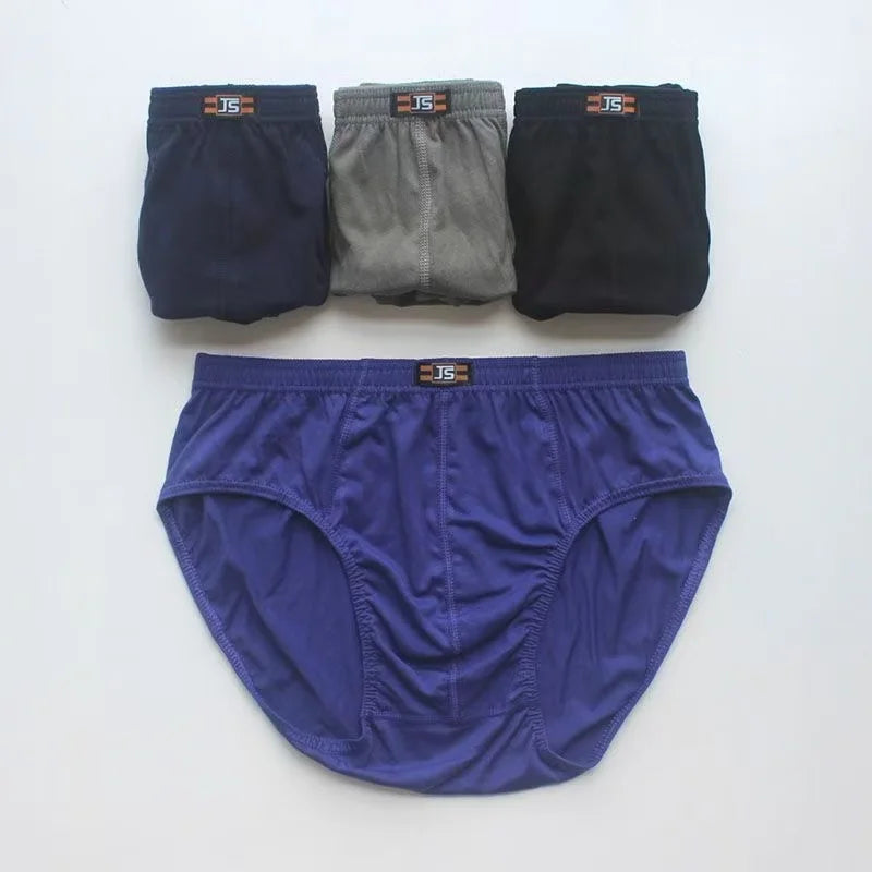 6Pcs/Set Comfortable 100% Cotton Male High Waist Underpants Briefs Underwear Pant Shorts Available in Sizes XL-6XL