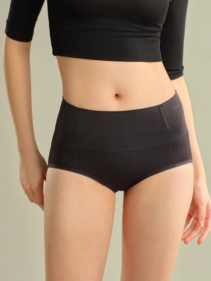 SUJIIN 2pcs/Lot Women's Seamless Underwear Mid Waist No Show Panties Female Simple Solid Breathable High Elasticity Briefs XN025